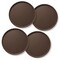 Jubilee (Set of 4) Round Restaurant Serving Trays - NSF Certified Non-Slip Food Service Tray